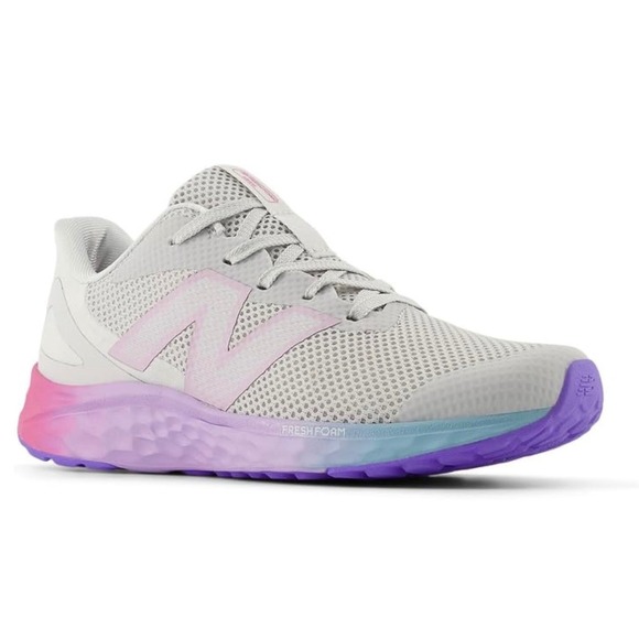 New Balance Fresh Foam Arishi v4 Grey Pink Blue Running Shoes GPARIGR4 Kids6 - Picture 2 of 6